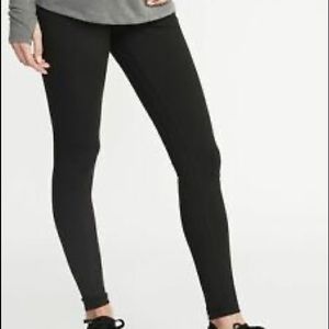 Old Navy maternity full length full panel black maternity leggings